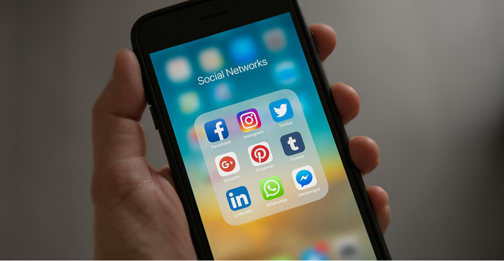 Social média ikonok.